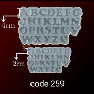 قالب سیلیکونی حروف فانتزی کد 259